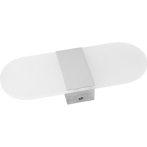Lumière murale LED en acrylique blanc, lampe à touches de piano, éclairage haut et bas, aluminium design sobre, pour chambre salon salle à manger hôtel bureau couloir (90-265V, lumière chaude, angles (1/5)
