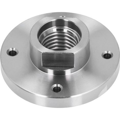 Planscheibe aus Holz und legiertem Stahl, 3-Zoll-Planscheibe für Drehmaschinen mit 4 Schraubenlöchern für 1-Zoll x 8 TPI-Spindel