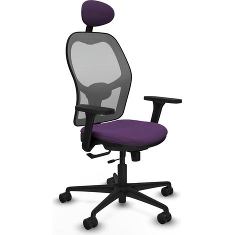 Chaise de bureau piqueras y crespo Jorquera gris mousse haute densité (1/2)