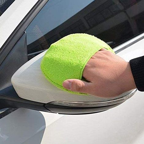 TrAdE Shop Traesio - Spugna Per Lavaggio Auto Lucidatura Panno In Microfibra Cattura Polvere Vetri - (1/4)