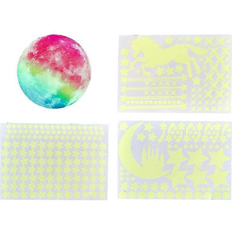 1 lot d'autocollants boules arc-en-ciel (1/3)