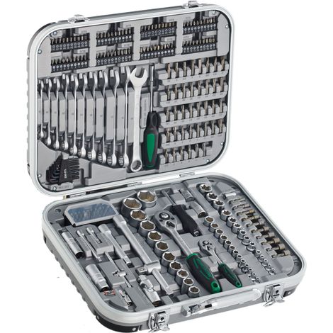 Brüder Mannesmann Kit di chiavi a bussola metrico 1/4 (6.3 mm), 1/2 (12.5 mm) 232 parti M98450 (1/5)