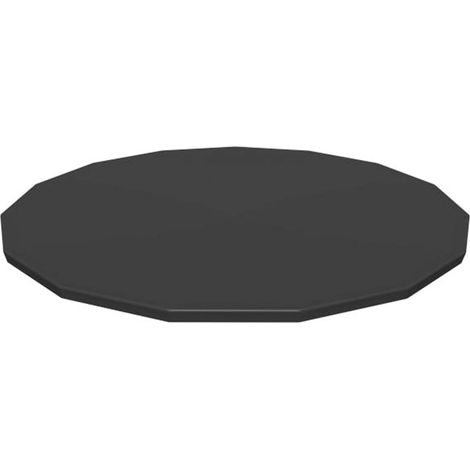 Couverture de piscine ronde, couverture de piscine à cadre pour piscine hors sol, protection imperméable pliable pour piscine extérieure de complexe, diamètre 305 cm (1/4)