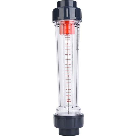 ABS Plastic Tube Type Liquid Flow Meter, Plastic Flat Mouth (50mm), LZS-40(D)0.6-6m³/H (1/5)