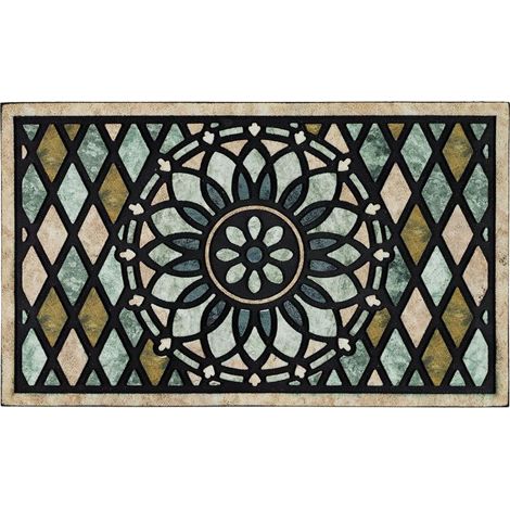 Tappeto d'ingresso per esterni - 50 x 80 cm - Tappeto antiscivolo resistente (1/5)