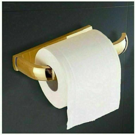 16x19cm Portarotolo Carta Igienica in Ottone Antico, Decorazione Murale WC, Dispenser Carta Accessorio WC, Distributore Carta WC-Accessorio Toilette Bagni (1/4)