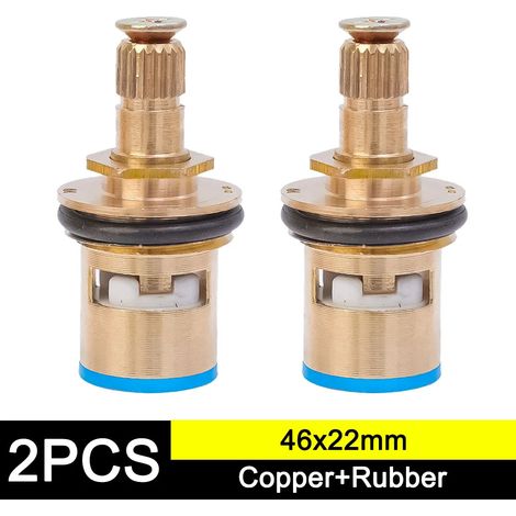 Inserts de robinet de remplacement 1/4" en acier inoxydable, valves de robinet à angle unique pour usage domestique, accessoires pour robinets de cuisine et de salle de bain