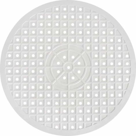 Tapis d'évier rond, 30,6 cm, tapis de nettoyage d'eau antidérapant en caoutchouc souple, protecteur de comptoir, protecteur d'évier pliable pour éviter les rayures sur l'évier (rond, blanc).