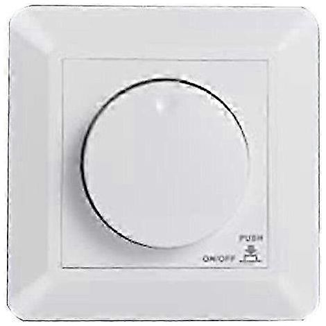 Variateur LED encastré pour lampes à intensité variable et halogènes 5-300 W, commande de phase par interrupteur (1/5)