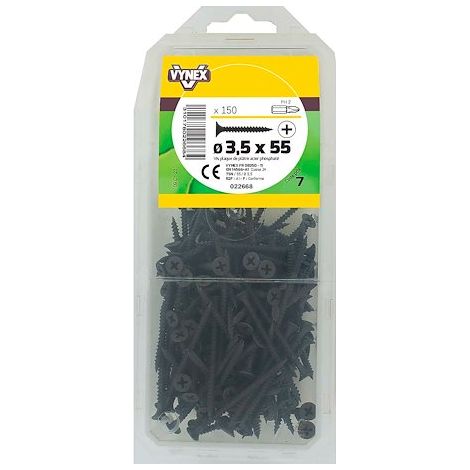 Vis Placo Vynex 3,5x55 Mm Fixation Rapide Plaques De Plâtre - Vynex (1/2)