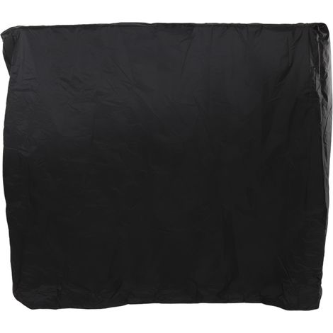 Schwarze Tischtennisplattenabdeckung mit Reißverschluss, 210 silberbeschichtete, wasserdichte und staubdichte Abdeckung für die Terrasse, 155 x 75 x 150 cm (1/5)