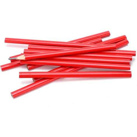 12 Crayons de Menuisier à Pointe Ovale Double pour Marquage sur Bois, Outils de Menuiserie et Bricolage