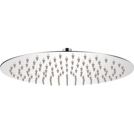 Soffione per doccia tondo in acciaio diametro 20cm ultraslim  SD20T kamalu