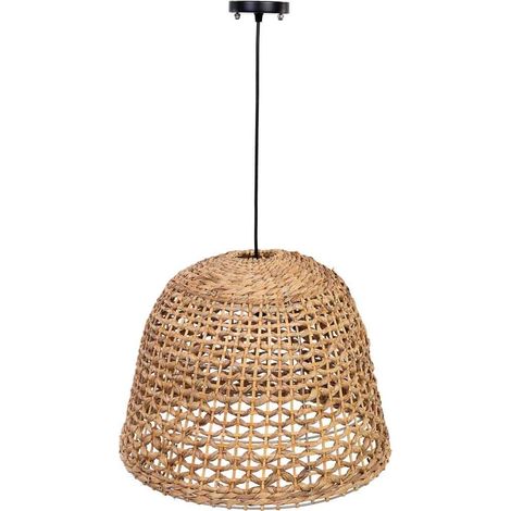 Lampara de techo de fibra de jacinto D48x35 (1/5)