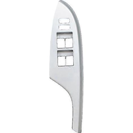 Pour Toyota Corolla (2007-2013) avec conduite à gauche : cache du panneau de commande de lève-vitre électrique (avant gauche) argenté. (1/5)