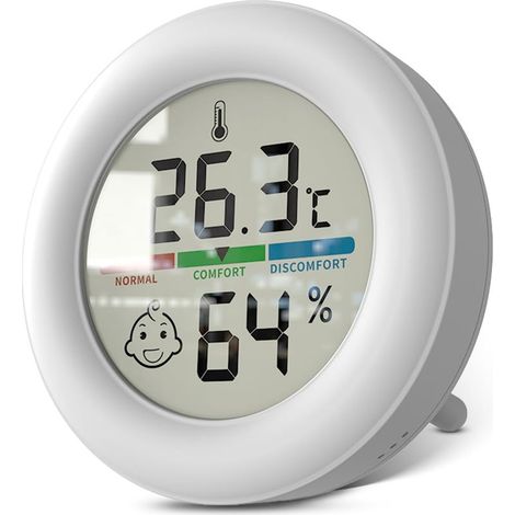 Thermomètre et hygromètre numériques LCD pour appareils photo, moniteur de température et d'humidité pour serres et jardins (1/5)