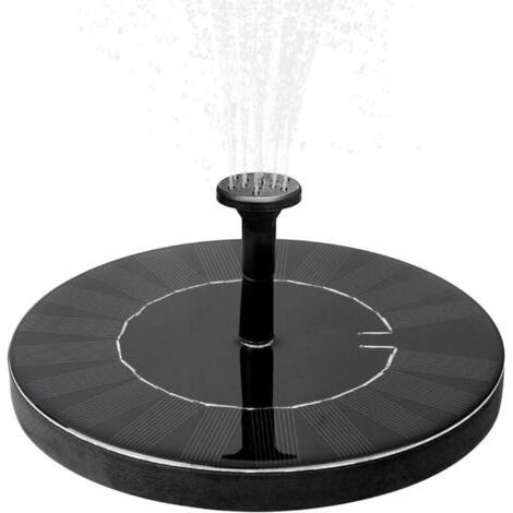 Fontaine de jardin, Fontaine Solaire avec Batterie, 1.5W Fontaine Extérieur de Jardin, Fontaine a Eau, Deco Jardin, Mini Pompe a Eau, Pompe Solaire avec Batterie, Pompe a Bassin Exterieur, Kit Fontain (1/5)