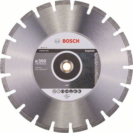 Bosch Diamanttrennscheibe Standard for Asphalt, 350 x 20/25,40 x 3,2 x 8 mm -2608602625 (1/5)