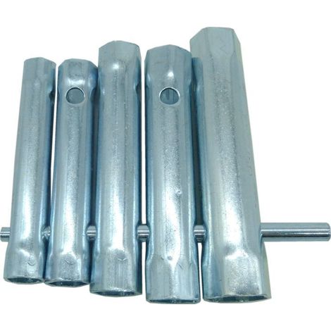 Set di chiavi a bussola da 6 pezzi con kit di montaggio per lavello, set di chiavi a bussola esagonali, per l'installazione e la riparazione di pluviali, lavelli e rubinetti (1/4)