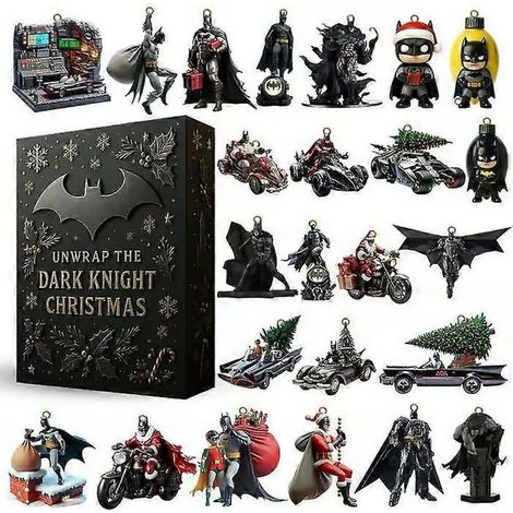 Nouveau calendrier de l'Avent Batman 2026, boîte mystère, décoration de sapin de Noël, décoration acrylique