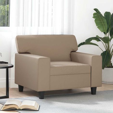 Sessel Cappuccino-Braun 60 cm Kunstleder
