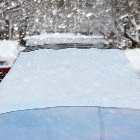 Schneeschutz für die Windschutzscheibe mit Seitenspiegelabdeckung, Anti-Schnee-Windschutzscheibenschutz für SUVs, dickere Ausführung (1/4)