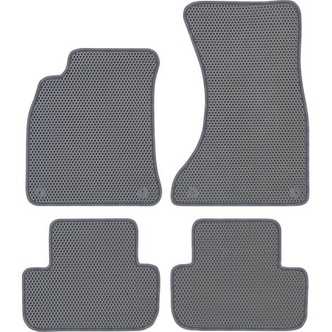 Alfombrillas específicas para Audi A4 B8 de 2007 a 2015 - EVA con diseño de panal de abeja en color gris. (1/5)