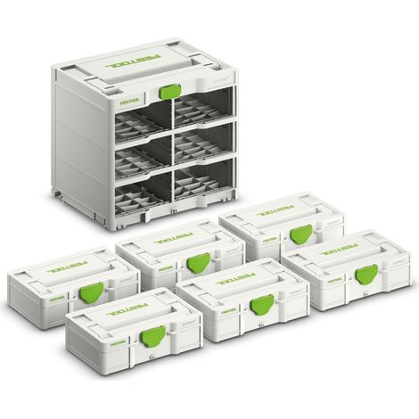 Werkzeugkasten Festool Systainer³-Rack SYS3-RK/6 M 337-Set