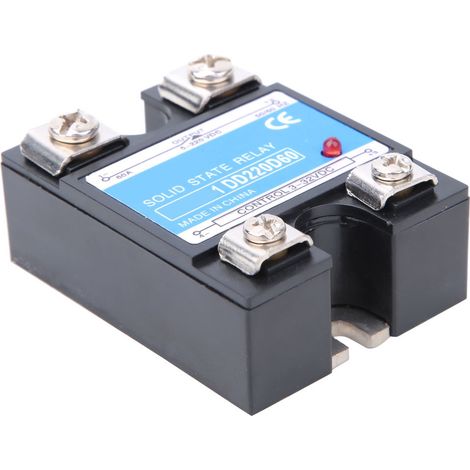 Halbleiterrelais DC DC SSR Eingang 3-32VDC Last 5-220VDC Steuerrelais (60A) (1/5)