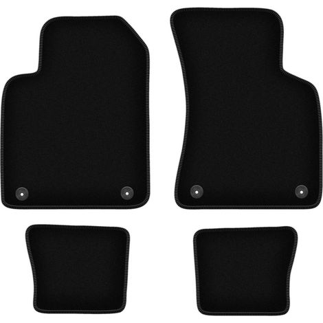 Schwarze Velours-Fußmatten von BASIC für: Audi TT I 8N Cabrio, Roadster, Coupé (1998-2006) (1/5)