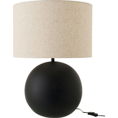 Lampe à Poser en Céramique "Balle" 62cm Noir (1/3)