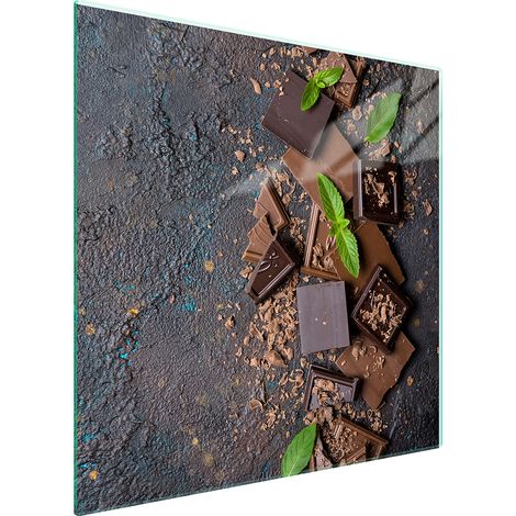 GLASSCHUTZPLATTE FÜR HERD 50x52 SCHOKOLADE
