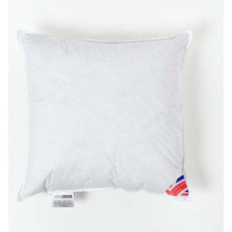 HOMESCAPES Coussin de garnissage Duvet de Canard, 45 x 45 cm
