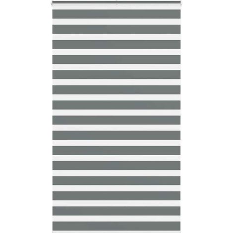 Doppelrollo Dunkelgrau 135x200 cm Stoffbreite 130,9 cm Polyester