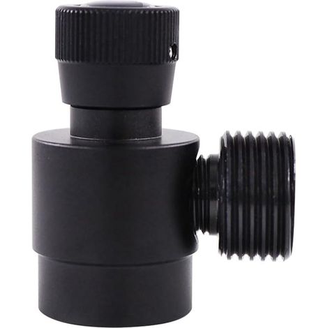 Adaptateur de Recharge de Bouteille de CO2, régulateur de Bouteille de gaz fabriqué Maison, Adaptateur M10X1 vers W21.8-14 pour CO2, gaz mélangé, Noir (1/4)