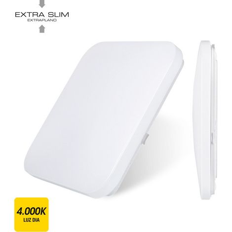 Extraflache LED-Flächenleuchte 12 W 4000 K quadratisch 28 x 28 x 6,3 cm EDM