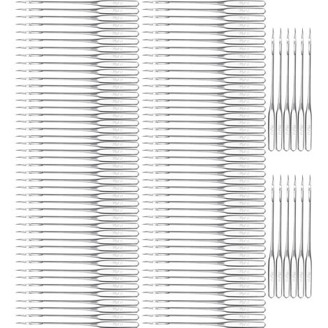 100 aiguilles à coudre domestiques en acier haute dureté, accessoires et fournitures pour machines à coudre, type 11 (1/5)