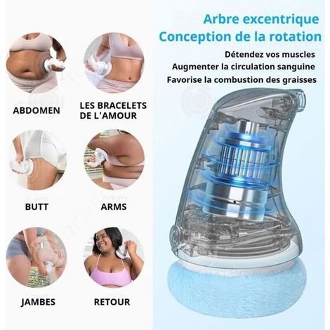 Masseur anti cellulite 28w 2400 tr/min livré avec 3 coussinets masseur pour la beauté de tout le corps machine de sculpture d Label