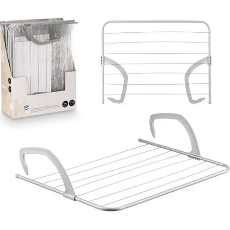 Stendino per balcone in acciaio 7m 49x62 cm (1/2)