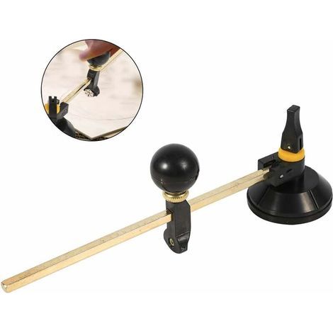 Circular Glass Cutter with Suction Cup, Cutting Tools, Diamond Cutting Circle Diameter 400 mm for Amateurs and Professional Glass Cutters (1/5)