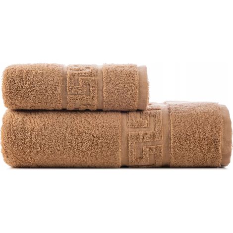 2er-Set Badetücher, 100 % Baumwolle, saugfähig, Spa-Hotelqualität, 50 x 90 cm und 70 x 140 cm (1/5)