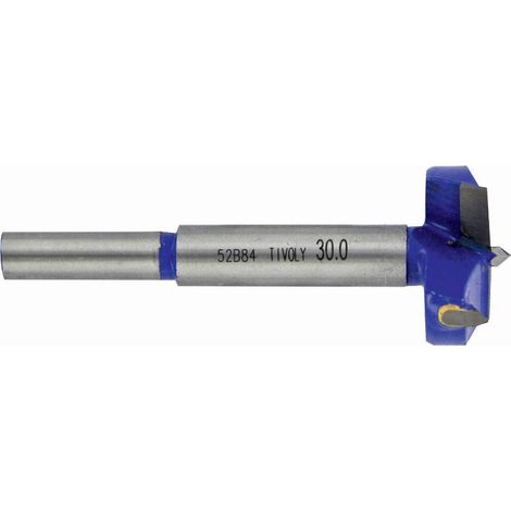 TIVOLY Broca de bisagra con plaquita de metal duro - Mango cilíndrico Ø 26 mm L 79,5 mm - 11102422600