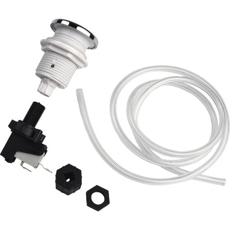 Bouton Poussoir Pneumatique 16A Pour Spa Jacuzzi, Interrupteur Air Avec Tuyau 1m, Commande Distance Pour Pompe, ABS PVC (1/5)