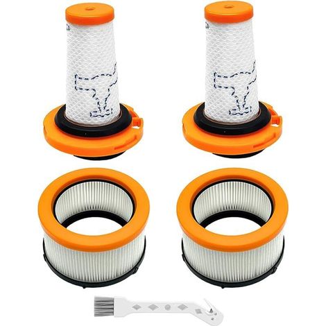 Filtro para Rowenta X-Force Flex 9.60 y X-Nano Essential RH20xx, 2 filtros premotor + 2 filtros postmotor, filtros de repuesto para ZR009010 ZR009012