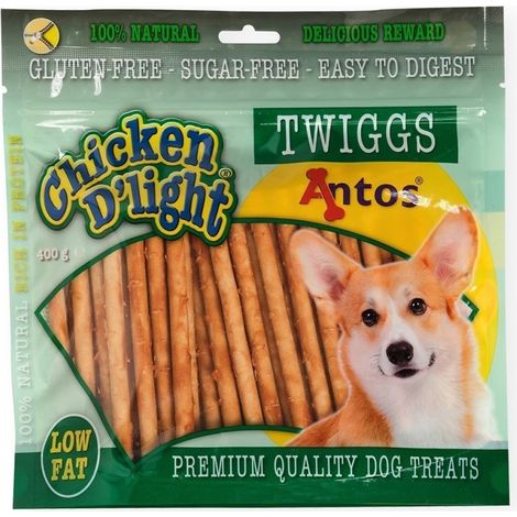 Snack para Perros Chicken D'Light Twiggs - 400g  Oferta exclusiva (1/5)