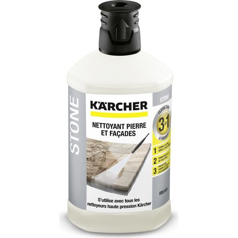 Karcher Nettoyant détergent pierre et façades 3 en 1 -1 litre pour nettoyeur haute pression K2 K3 K4 K5 K7