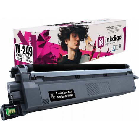 Toner Inkdigo TN249BK compatibile con Brother HL-L8230CDW MFC-L8340CDW, certificato TÜV. (1/5)