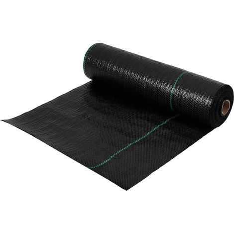 Toile de Jardin Paysagère Anti-Mauvaises Herbes Lourde 800mm x 30m, Géotextile Tissé pour Jardin, Bâche Anti Herbes pour Plates Bandes, sous Couche pour Allée, Projets de Construction (1/5)