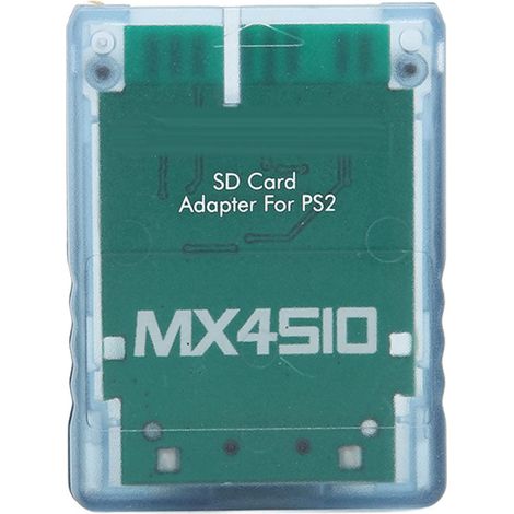 Adaptateur de Carte SD pour MX4SIO SIO2SD Remplacement de L'adaptateur de Carte Mémoire pour Fat Console Bleu Transparent (1/5)