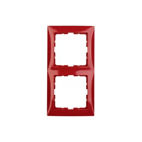 Berker Rahmen 2fach S.1 rot glänzend 10128962 (1/2)